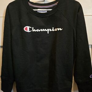 ♡ Champion Black Collegiate Campus Crewneck Sweatshirt ♥︎
